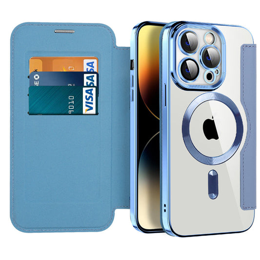 Ultra-thin Flip Magnetic Adsorption Shockproof Case For iPhone